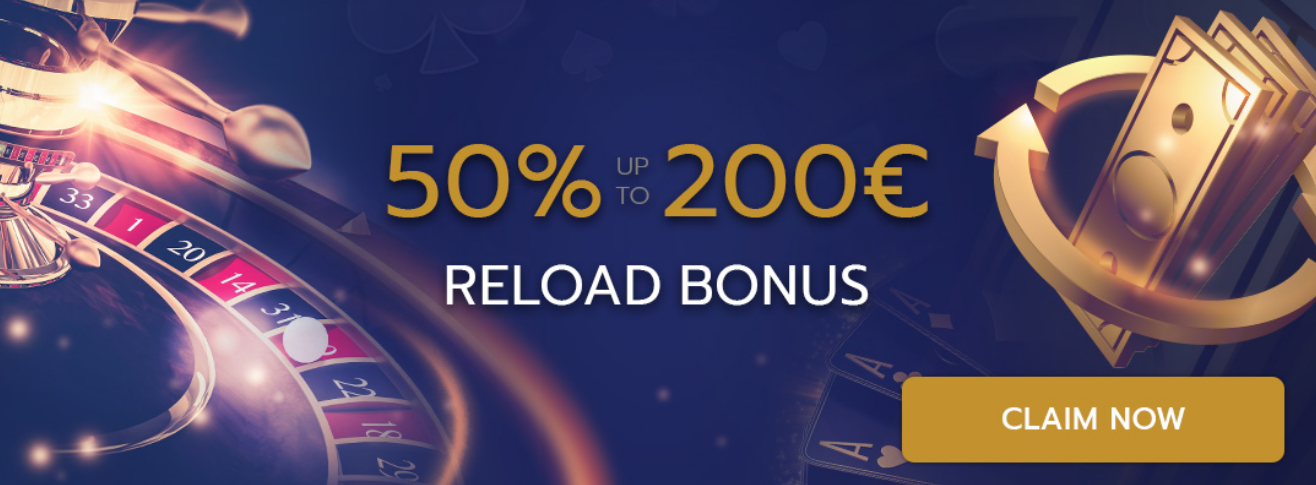 Unleash Excitement Get Your 50% up to 200€ Casino Reload Bonus Every Week