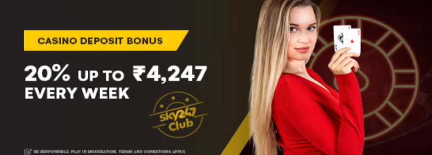 Claim ₹4,247 Weekly Unveiling SkyClub Casino Exclusive Deposit Bonus